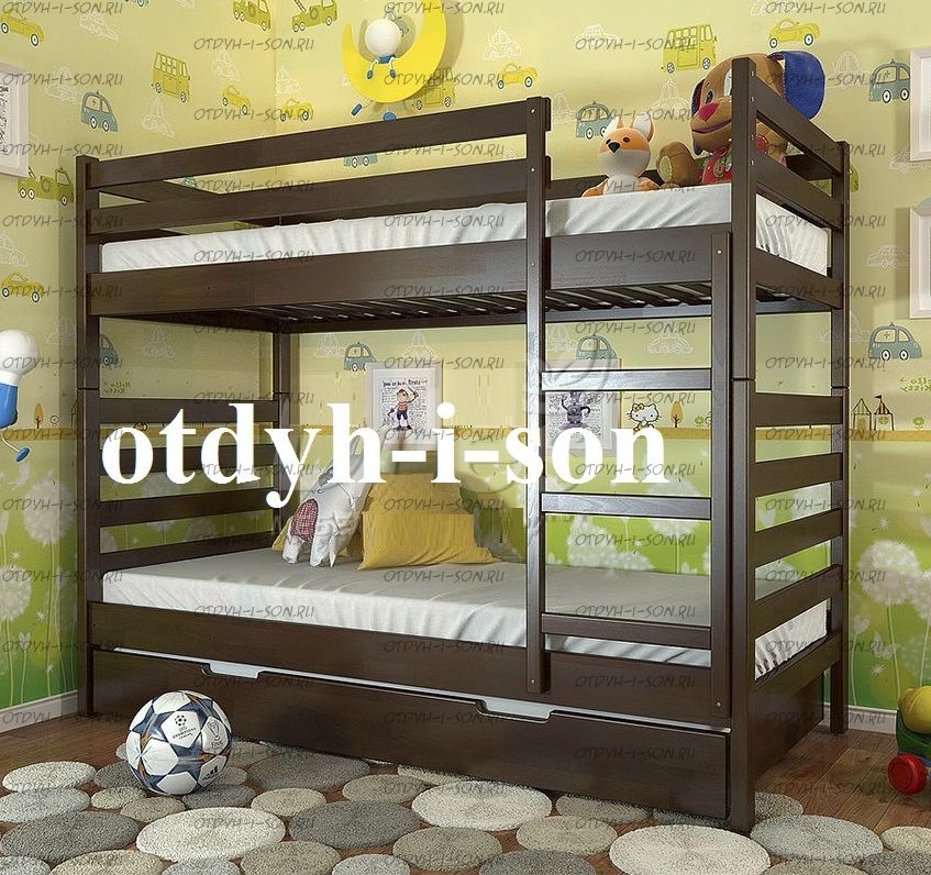 Кровать двухъярусная Рио №ДИ, любые размеры