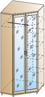 Шкаф ШК-2816 угловой Мелисса