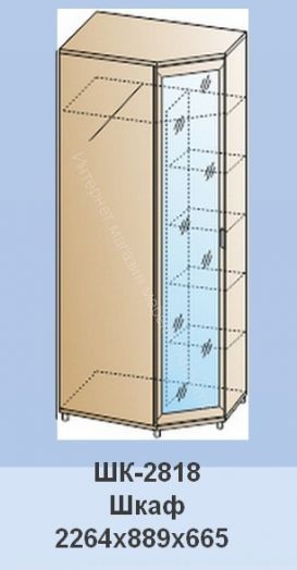 Шкаф ШК-2818 угловой Мелисса