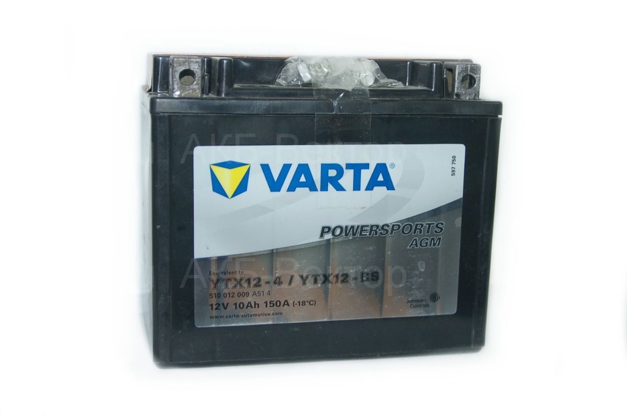 АКБ Varta Powersports  AGM 10Ач 150А(CCA) YTX12-BS