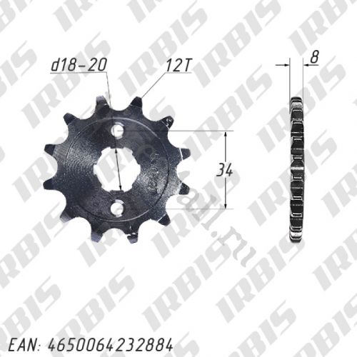 Звезда ведущая 530-12T Irbis TTR250
