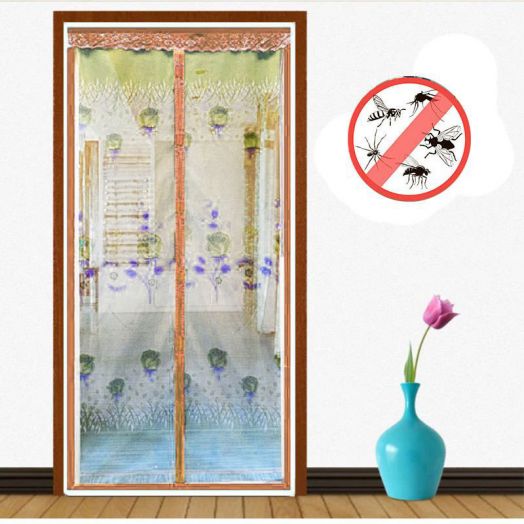 Москитная сетка на дверь с магнитами, цвет Коричневый