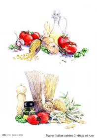 Декупажная карта Base of art, 20*30 см, Italian cuisine 2
