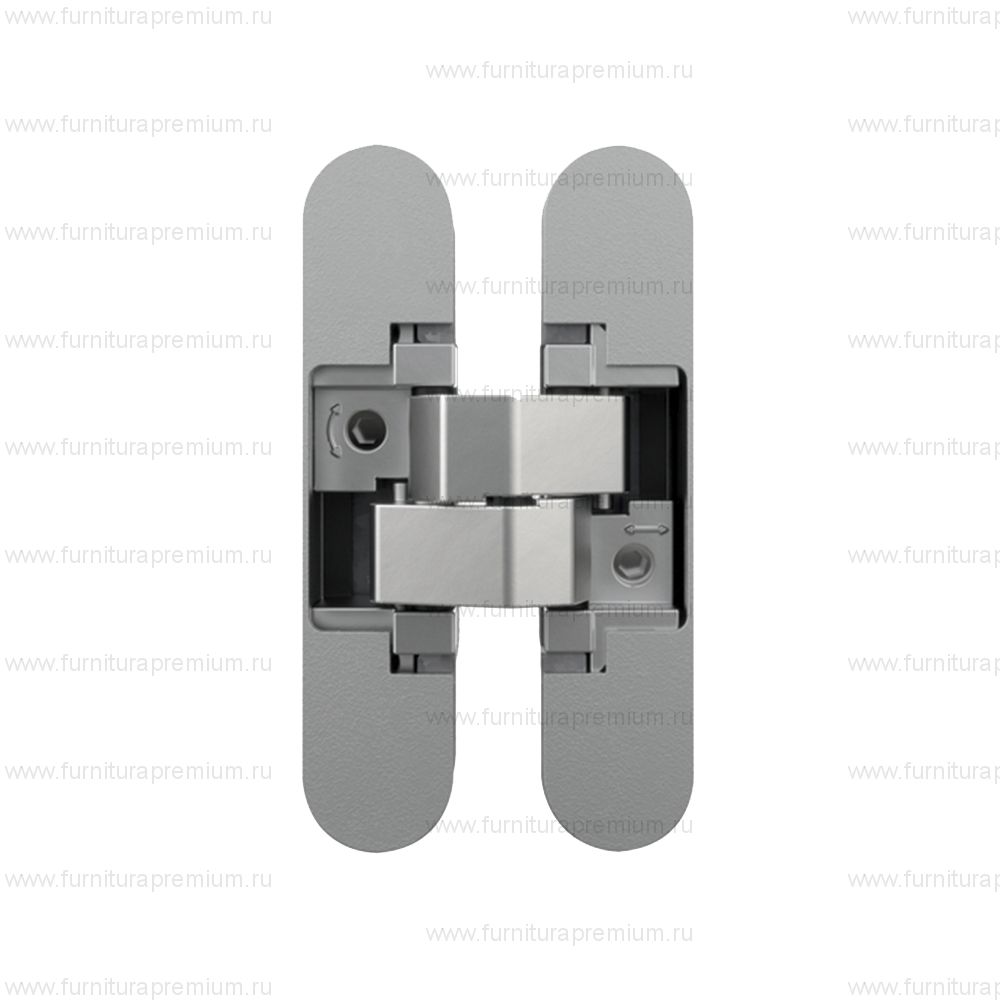 Скрытая петля Anselmi AN 170 3D ALU (528) для нефальцованных дверей до 60 кг