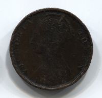 1 цент 1901 Гонконг