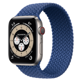 Часы Apple Watch Edition Series 6 GPS + Cellular 44mm Titanium Case with Atlantic Blue Braided Solo Loop