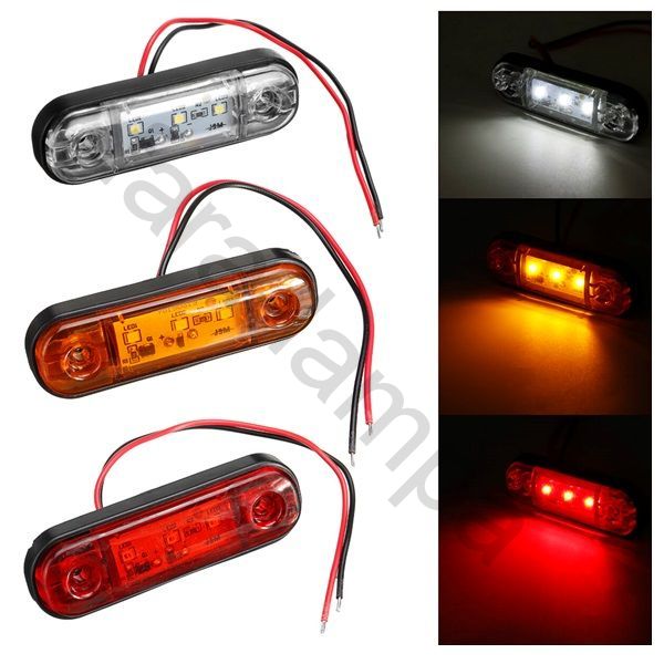 Светодиодные габаритные огни для грузовиков красный