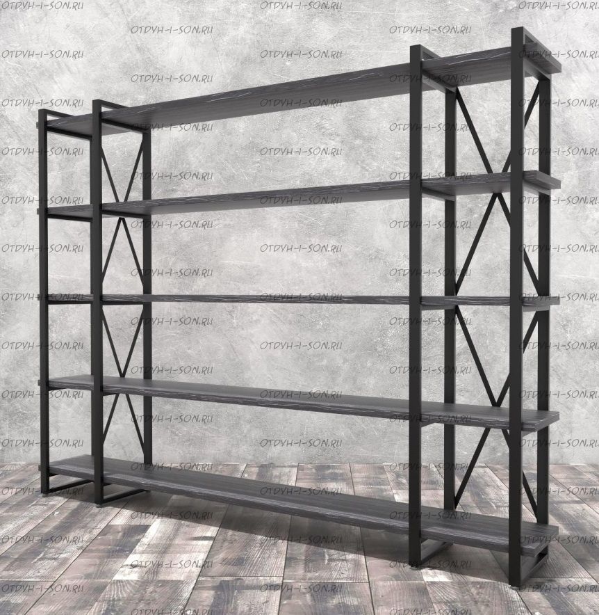 Стеллаж Лофт 240х182-4 v3 (248х34х182)