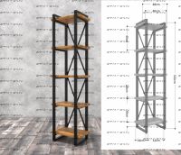 Стеллаж Лофт 40х182-2 (48х34х182)