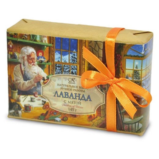 Клеона - Подарочное мыло "Лаванда" с мятой 145 г