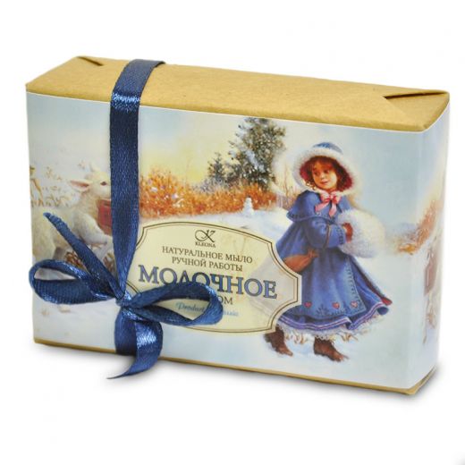 Клеона - Подарочное мыло "Молочное" с медом 145 г