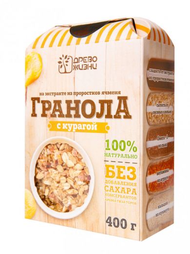 ГРАНОЛА с курагой 400гр