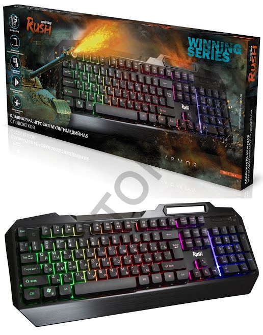 Клавиатура провод. Smartbuy RUSH Armor 310 USB черная (SBK-310G-K) игровая