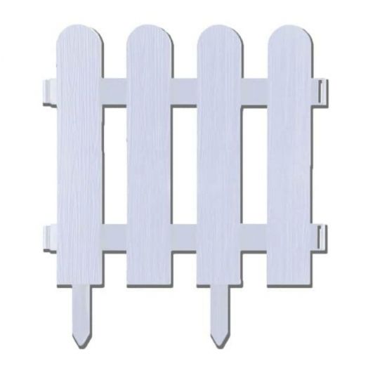 Забор декоративный №7 «Штакетник», 7 секций, 230 х 30 см