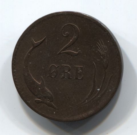 2 эре 1874-1892 Дания CS