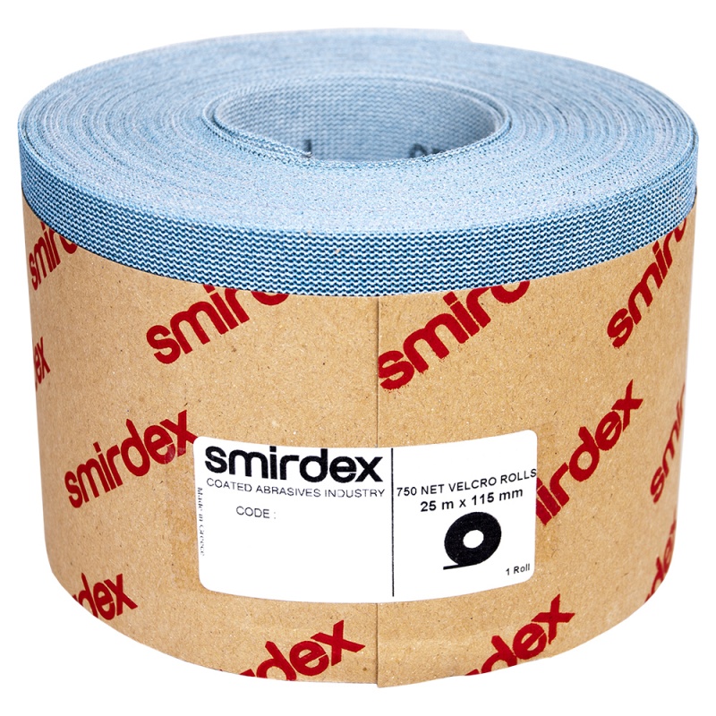Smirdex P60 Абразивная сетка в рулонах Net Velcro 750, 115мм. х 25м., (упаковка 1 шт.)