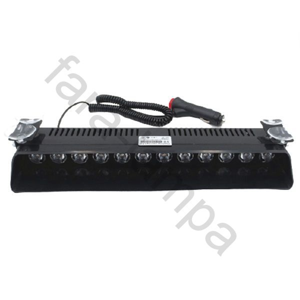 Полицейская мигалка стробоскоп 12 светодиодов под стекло