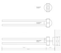 Держатель для полотенца Decor Walther BA HTH 05311 схема 2