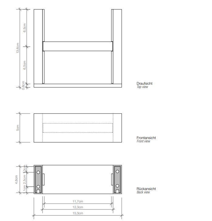 Держатель туалетной бумаги Decor Walther BK TPH 05906 5х13 ФОТО