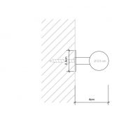 Крючок в ванную Decor Walther CL HAK 05124 схема 3