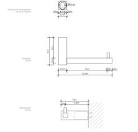 Держатель туалетной бумаги Decor Walther CO TPH 05611 15х8 схема 5