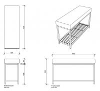 Лавка для душа Decor Walther DW 05033 схема 2