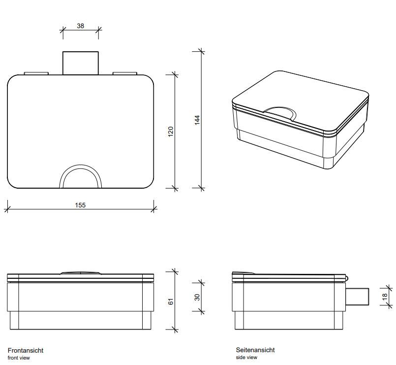 Бокс для ванной Decor Walther FB 08455 схема 1