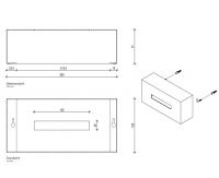 Диспенсер для салфеток Decor Walther KB 08304 12х25 схема 7