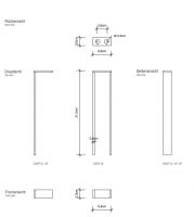 Держатель полотенец Decor Walther Short SD 05085 схема 1