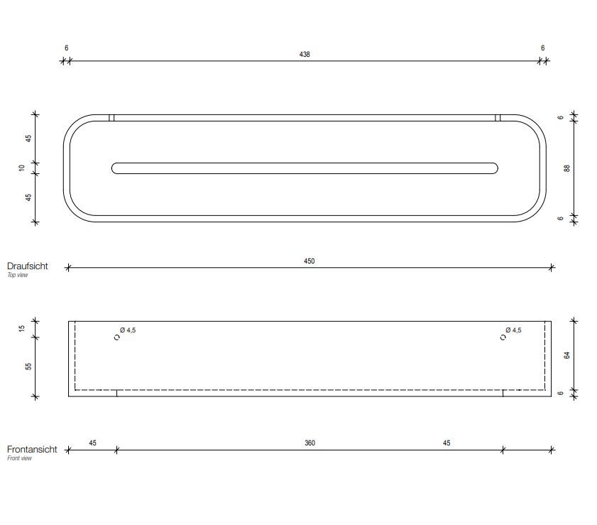 Универсальный контейнер для ванной Decor Walther Stone DCT 09739 схема 2