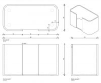 Бокс для бумажных полотенец Decor Walther Stone SPTB 09741 схема 1