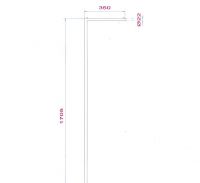 Вешалка  для ванной Decor Walther Streight GS 05066 схема 1