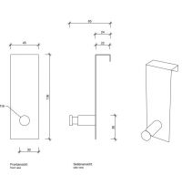 Крючок для душа Decor Walther THL 09002 схема 1