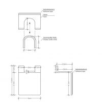 Крючок для полотенец в душевую Decor Walther WH 09021 схема 1