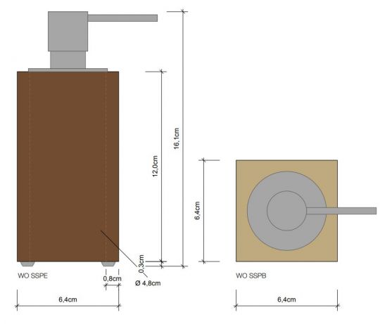 Диспенсер для жидкого мыла Decor Walther Wood 09263 ФОТО