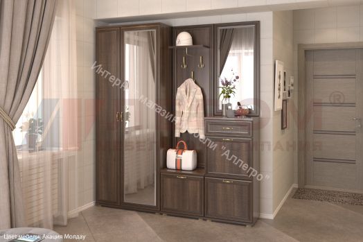 Прихожая КАРИНА комп.1 Снежный ясень