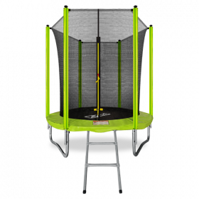 Батут Arland 6FT с внутренней страховочной сеткой и лестницей (Light green)