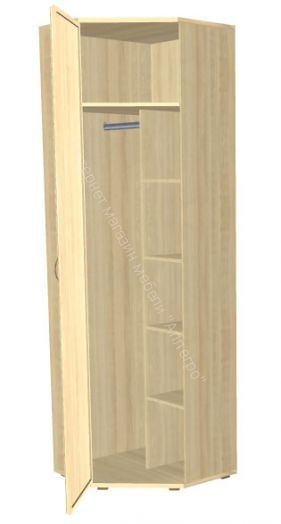 Шкаф ШК-1014 для одежды и белья угловой Карина