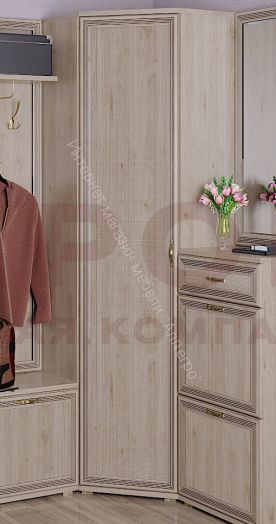 Шкаф ШК-1013 для одежды и белья угловой Карина