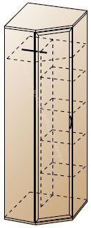 Шкаф ШК-1013 для одежды и белья угловой Карина