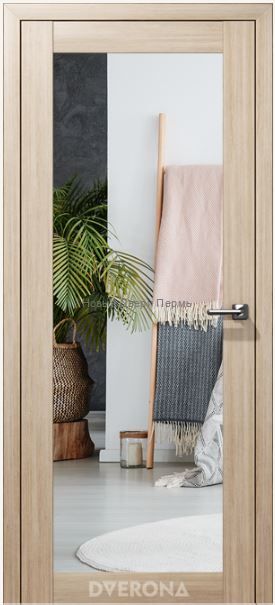 "Сингл Зеркало" Межкомнатная дверь с зеркалом Дверона