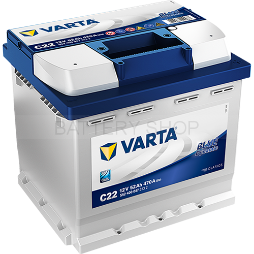 VARTA Blue Dynamic 52 Ah 470 A C22 VARTA Blue Dynamic 52 Ah 470 A C22