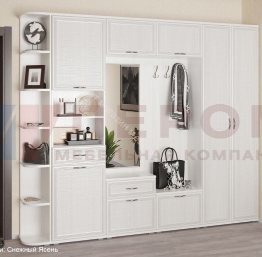Прихожая КАРИНА комп.7 Снежный ясень