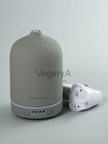 Аромамашина Электрический диффузор с подсветкой 50кв.м. StoneGlow Серый