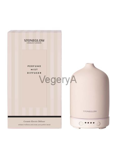 Аромамашина Электрический диффузор с подсветкой 50кв.м. StoneGlow Молочный