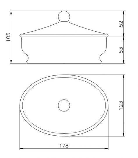 Контейнер для личных принадлежностей Nicolazzi Classica d’appoggio 6003 ФОТО