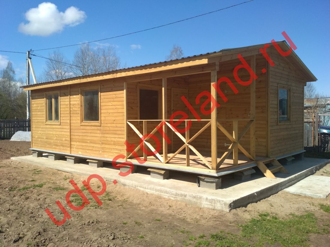 Дом  дачный 5х7,5 с террасой