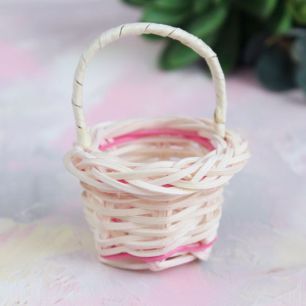 Аксессуар для куклы, корзинка плетеная 6 см