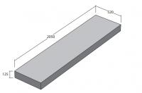 Полка под раковину Globo Arredo Wood M схема 2