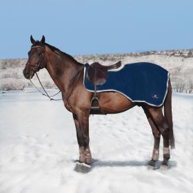 Полупопона SOFTSHELL HALF с вырезом под седло синий